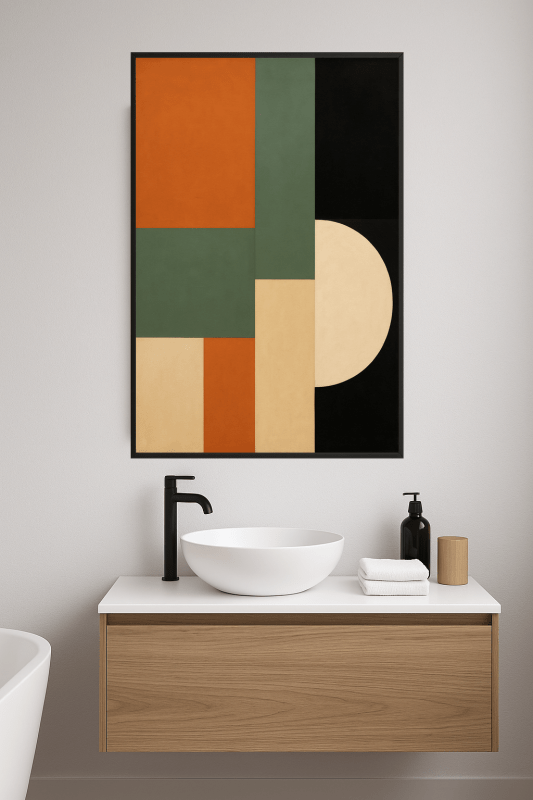Abstrakcyjny Druk Sztuki Geometrycznej - CasaNookDecor