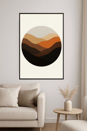 Abstrakcyjny Druk Sztuki Krajobrazowej - CasaNookDecor – plakat do druku