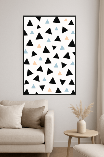 Abstrakcyjny Druk Sztuki Trójkątów - CasaNookDecor – plakat do druku
