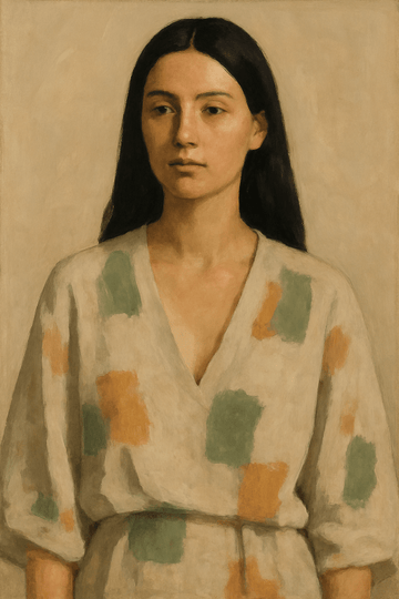 Abstrakcyjny Portret Kobiety - CasaNookDecor – plakat do druku