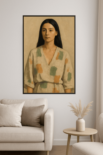 Abstrakcyjny Portret Kobiety - CasaNookDecor – plakat do druku