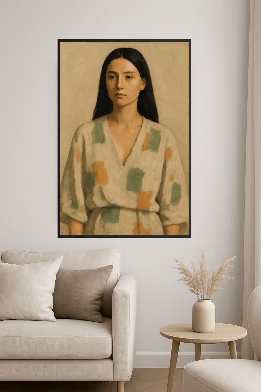 Abstrakcyjny Portret Kobiety - CasaNookDecor