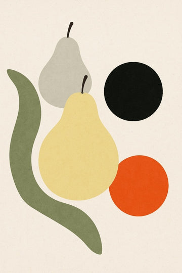 Abstrakcyjny Skład Owoców - CasaNookDecor