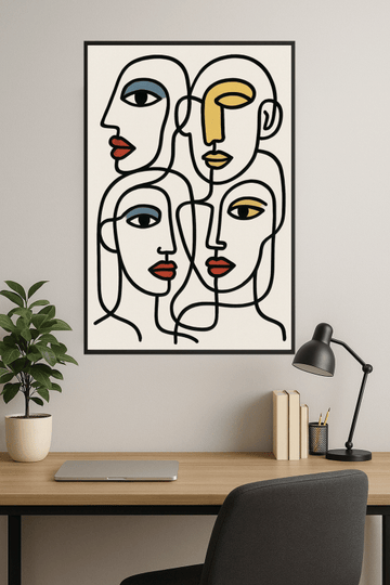 Abstrakt Wiele Twarzy Sztuki - CasaNookDecor