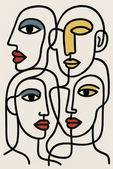 Abstrakt Wiele Twarzy Sztuki - CasaNookDecor