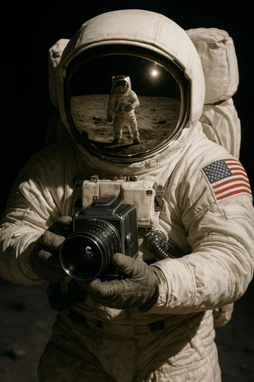 Astronauta Z Kamerą - CasaNookDecor – plakat do druku