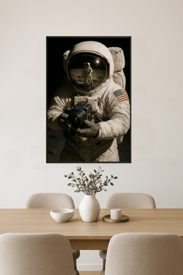 Astronauta Z Kamerą - CasaNookDecor – plakat do druku