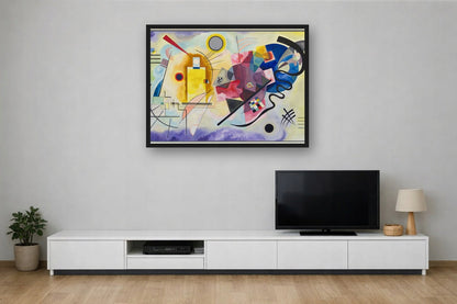 Żółty Czerwony Niebieski Kandinsky — Plakat