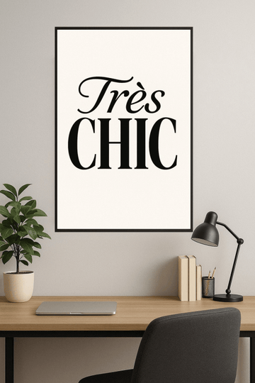 Bardzo Szykowna Sztuka Typograficzna - CasaNookDecor – plakat do druku