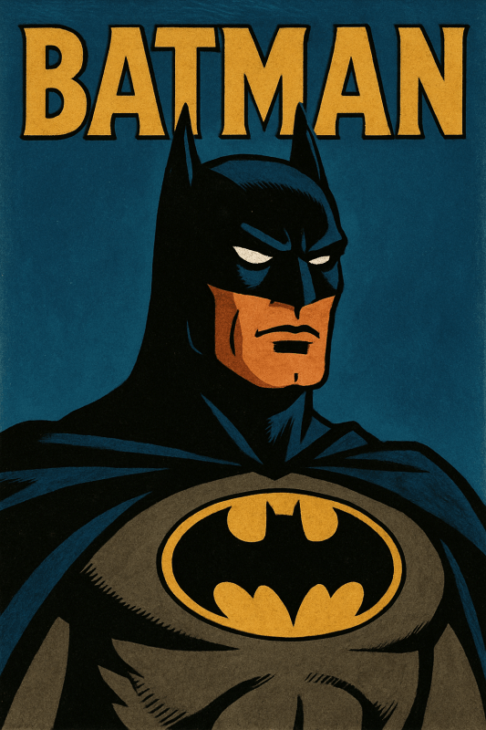 Batman Sztuka Graficzna - CasaNookDecor
