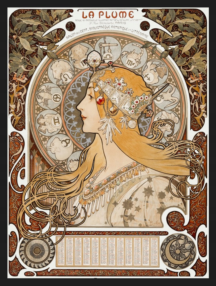 Zodiak Alfons Mucha — Plakat – plakat do druku