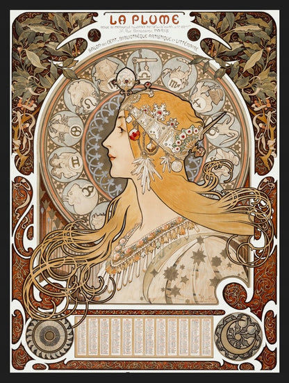 Zodiak Alfons Mucha — Plakat