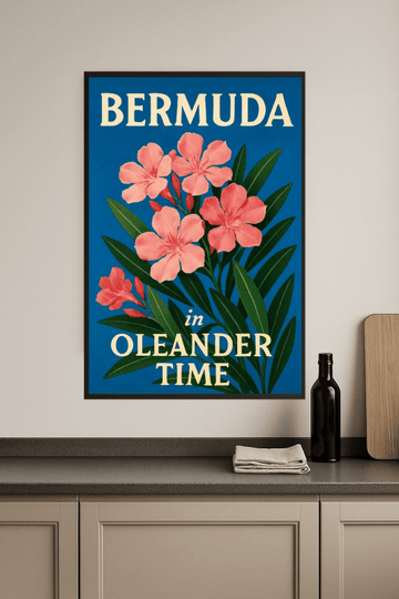 Bermudzki Oleander - Grafika Artystyczna - CasaNookDecor – plakat do druku