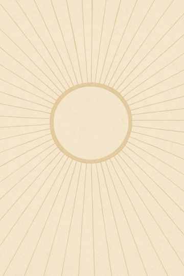 Beżowa Sztuka Ścienna Sunburst - CasaNookDecor – plakat do druku