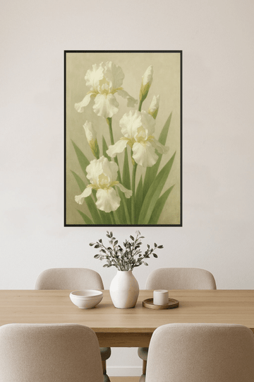 Białe Irysy Ogawy Kazumasy - CasaNookDecor