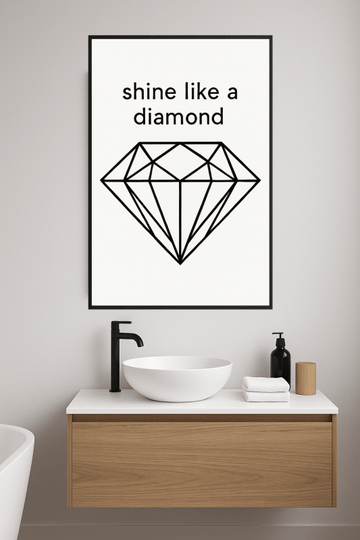 Błyszcz Jak Diament - Grafika - CasaNookDecor
