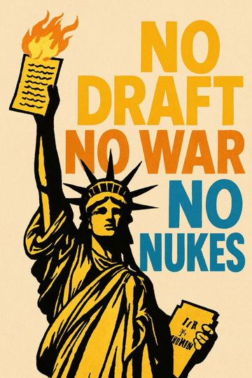 Brak Draftu, Brak Wojny, Brak Nuklearnych Plakatów - CasaNookDecor – plakat do druku