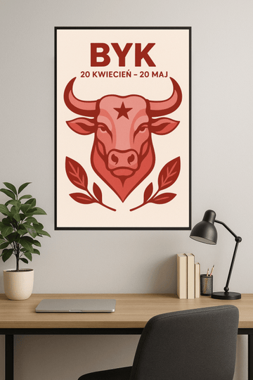 Byk Zodiakalny Plakat Sztuki - CasaNookDecor