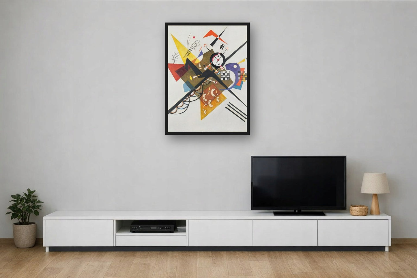 Na Bieli Ii Kandinsky — Plakat – plakat na ścianę