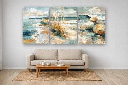 Soft Coastal Ii — Zestaw 3 Plakaty