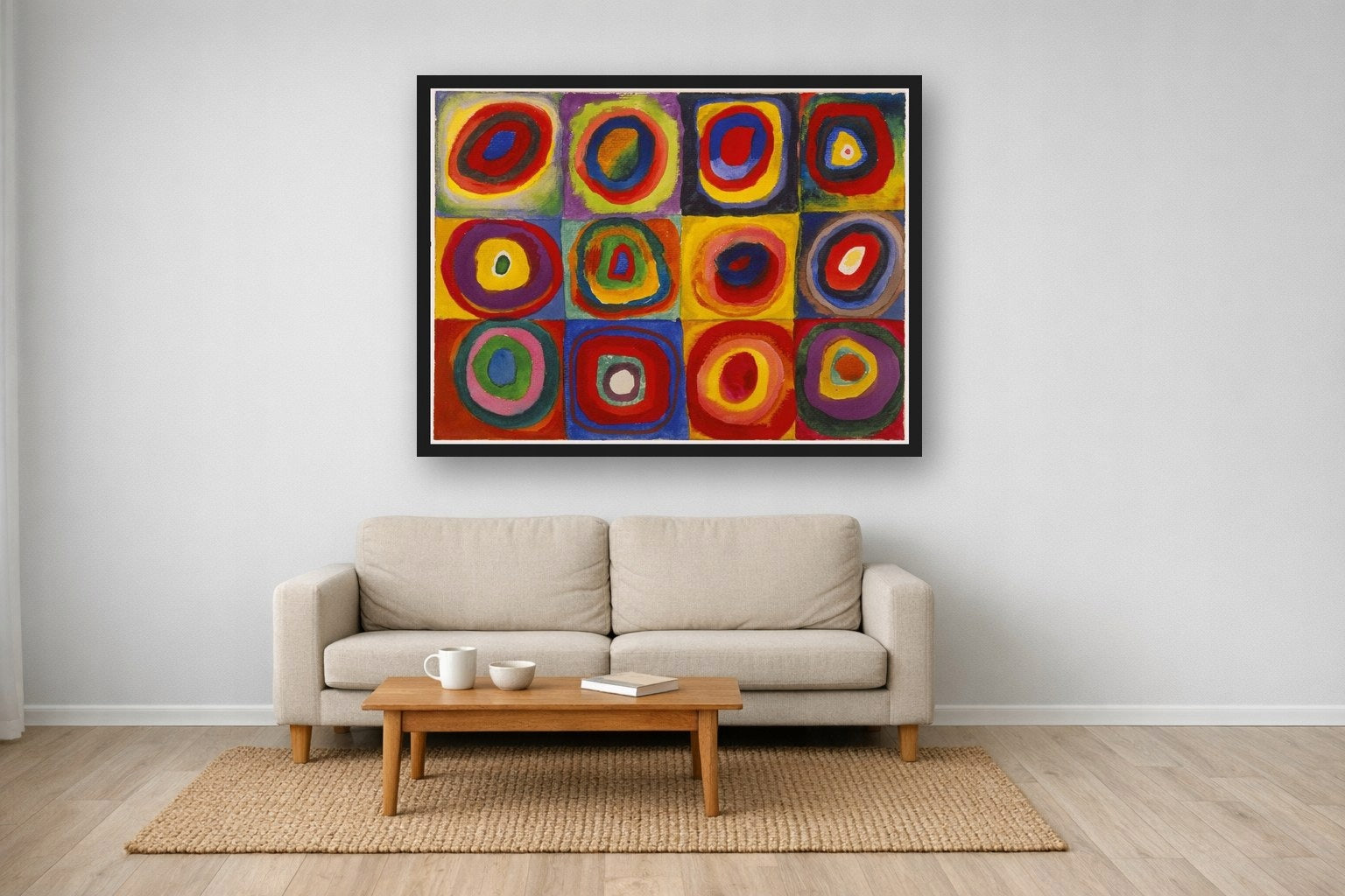 Kwadraty Z Kołami Kandinsky — Plakat