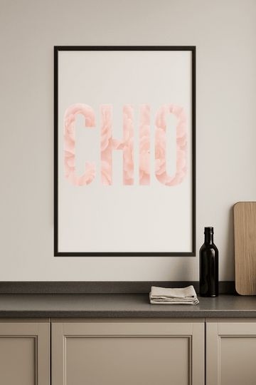 Chio Kwiatowa Sztuka Literowa - CasaNookDecor – plakat do druku