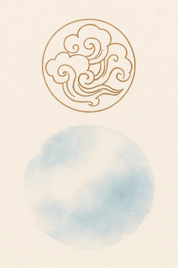 Chmura I Akwarelowy Design - CasaNookDecor – plakat do druku