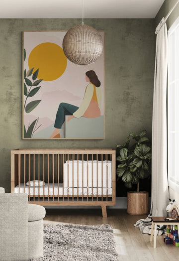 Nowoczesny plakat boho w stylu lat 50