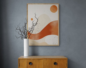 Miękki, ciepły plakat boho