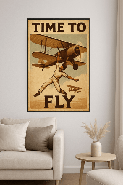 Czas Na Lot - Plakat Vintage - CasaNookDecor