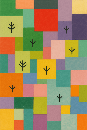 Czerwony, Zielony I Fioletowy - CasaNookDecor – plakat do druku