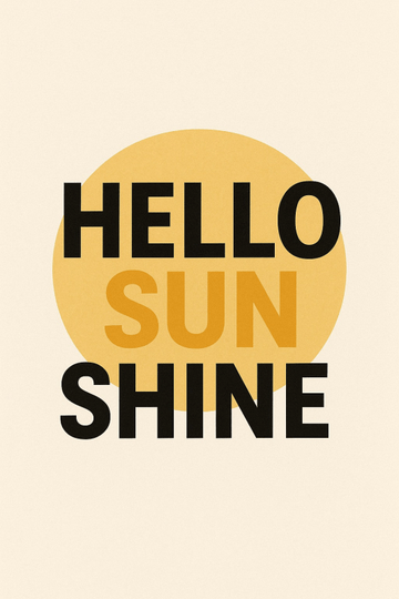 Cześć Słoneczko - Sztuka Ścienna - CasaNookDecor – plakat do druku