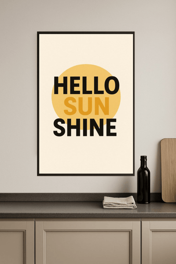 Cześć Słoneczko - Sztuka Ścienna - CasaNookDecor – plakat do druku