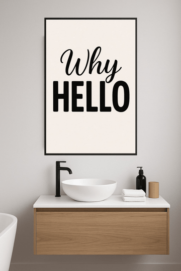 Cześć Sztuka Ścienna - CasaNookDecor – plakat do druku