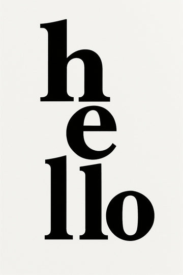 Cześć Typografia Druk - CasaNookDecor – plakat do druku