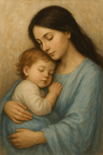 Czuły Uścisk Matki I Dziecka - CasaNookDecor – plakat do druku