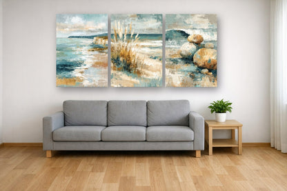 Soft Coastal Ii — Zestaw 3 Plakaty