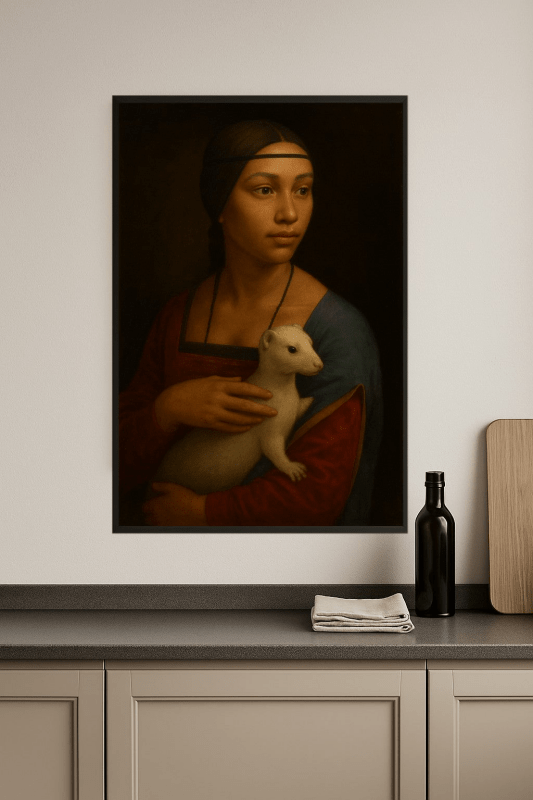 Dama Z Gronostajem Portret - CasaNookDecor