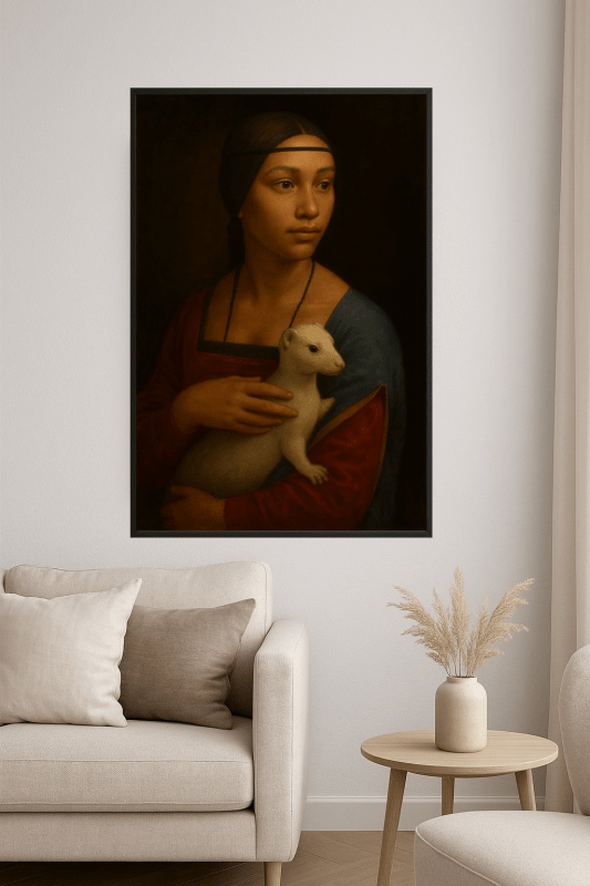 Dama Z Gronostajem Portret - CasaNookDecor