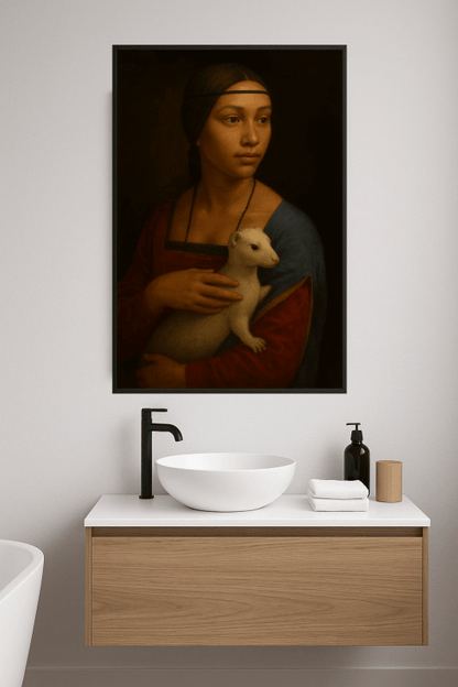 Dama Z Gronostajem Portret - CasaNookDecor