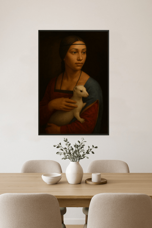 Dama Z Gronostajem Portret - CasaNookDecor