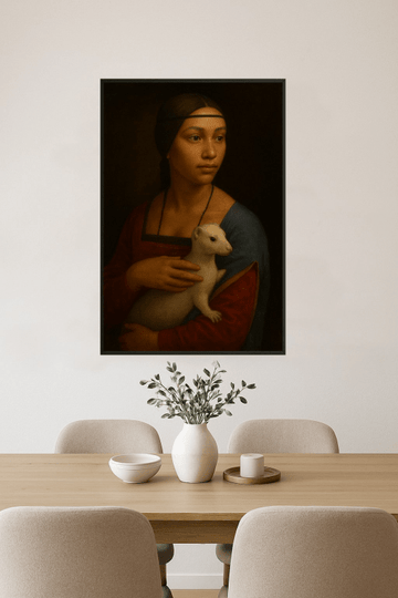 Dama Z Gronostajem Portret - CasaNookDecor – plakat do druku