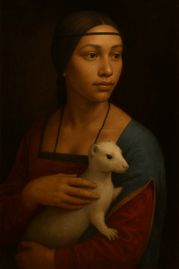 Dama Z Gronostajem Portret - CasaNookDecor – plakat do druku