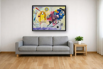 Żółty Czerwony Niebieski Kandinsky — Plakat – plakat na ścianę