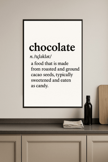 Definicja Czekolady Wydruk - CasaNookDecor – plakat do druku