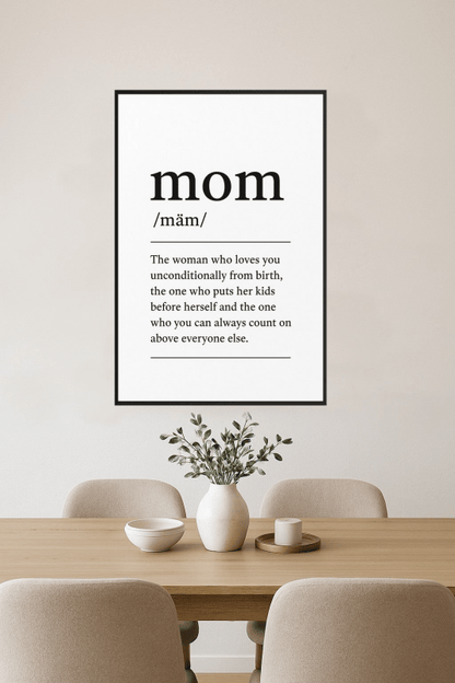 Definicja Mamy - Plakat - CasaNookDecor