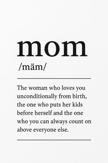 Definicja Mamy - Plakat - CasaNookDecor – plakat do druku