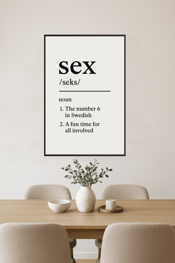 Definicja Seksu Wydrukowana - CasaNookDecor – plakat do druku