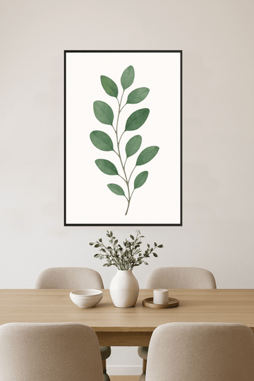 Dekoracja Gałązki Eukaliptusa - CasaNookDecor – plakat do druku