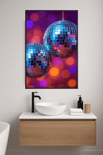 Dekoracja Kuli Dyskotekowej - CasaNookDecor – plakat do druku